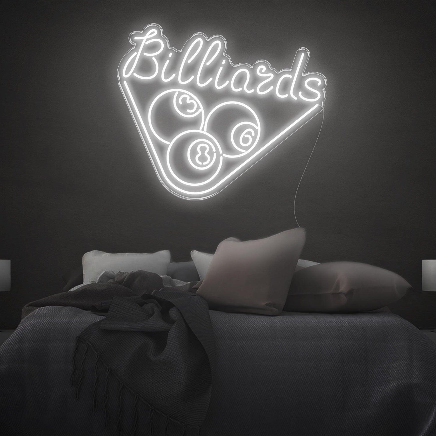 Red Billiards 3-8-6 Triangle Led Neon Sign For Room Decor | Shineneon