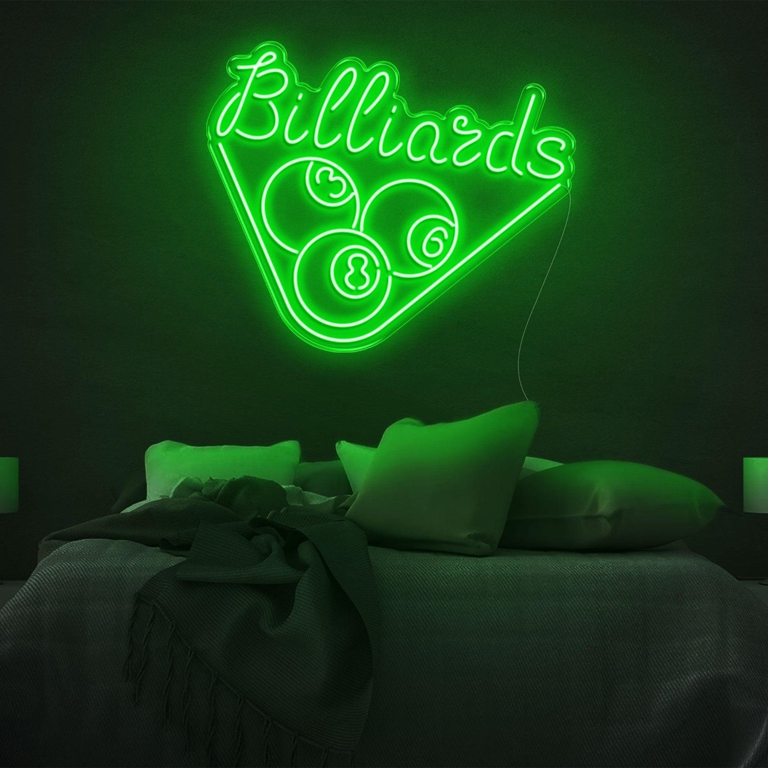 Red Billiards 3-8-6 Triangle Led Neon Sign For Room Decor | Shineneon