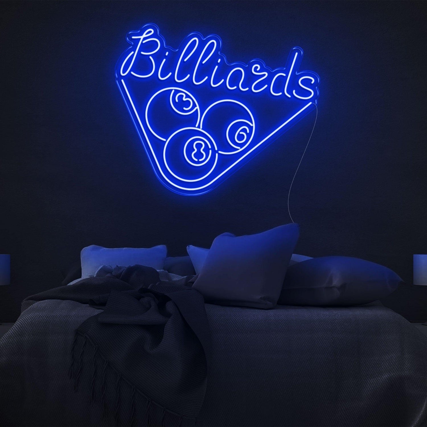 Red Billiards 3-8-6 Triangle Led Neon Sign For Room Decor | Shineneon