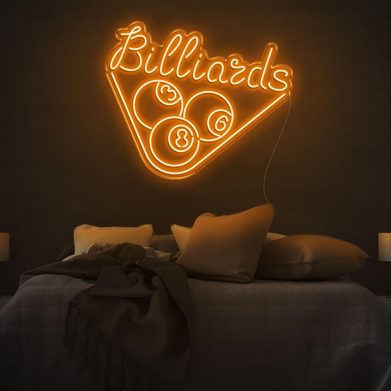 Red Billiards 3-8-6 Triangle Led Neon Sign For Room Decor | Shineneon