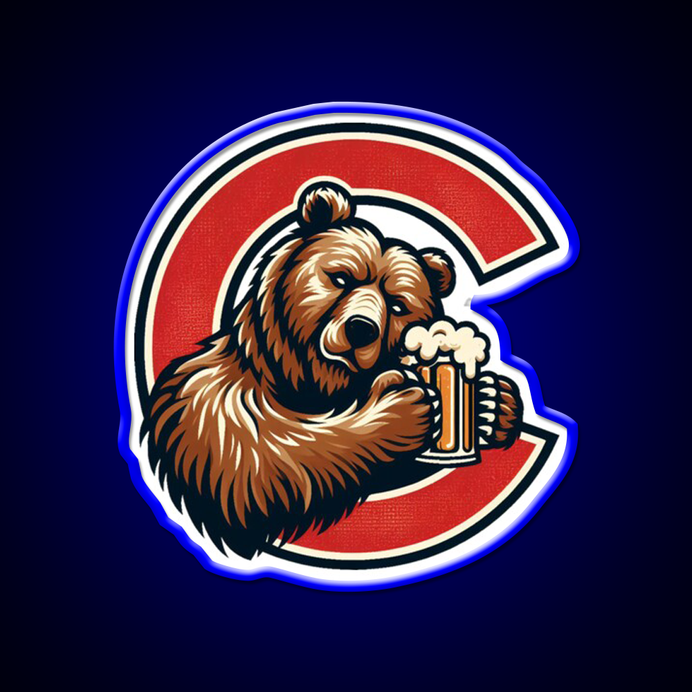 Red C Cornell Bear Beer Bar Decor Led Neon Sign Rgb Color - LED neon sign view 5