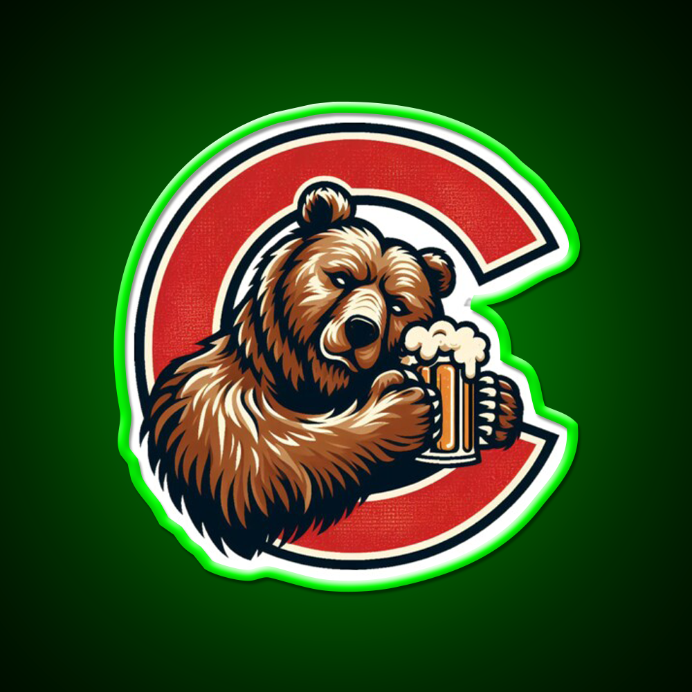 Red C Cornell Bear Beer Bar Decor Led Neon Sign Rgb Color - LED neon sign view 8