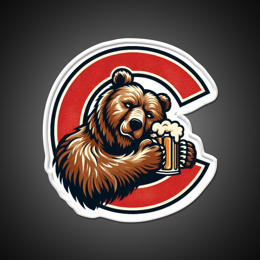 Red C Cornell Bear Beer Bar Decor Led Neon Sign Rgb Color - LED neon sign view 11