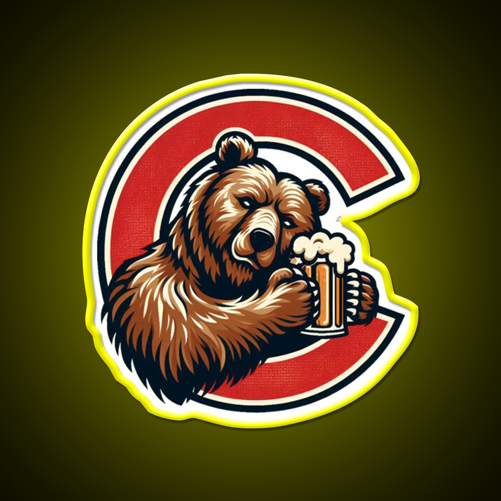 Red C Cornell Bear Beer Bar Decor Led Neon Sign Rgb Color - LED neon sign view 7
