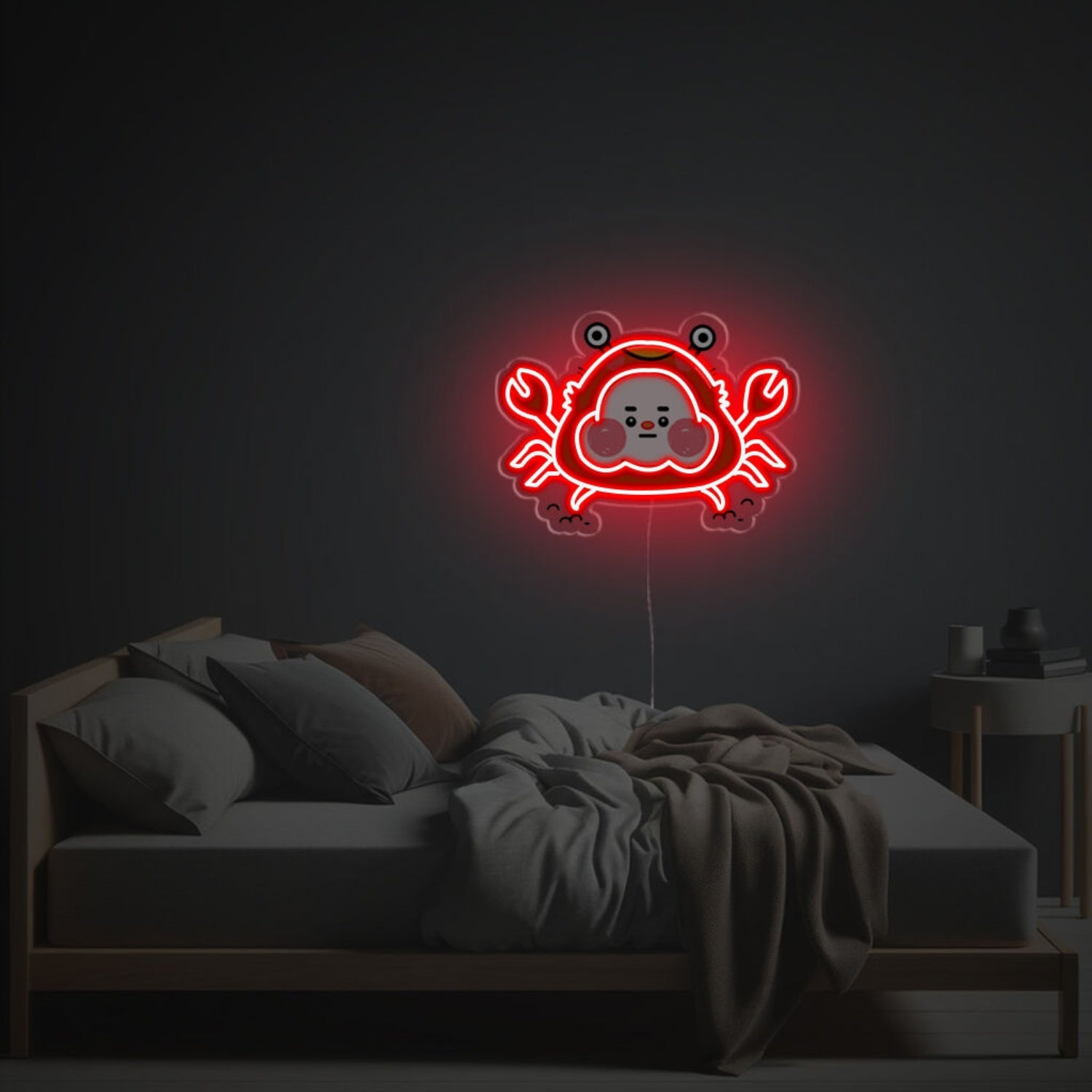 Red Cheeky Crad Led Neon Acrylic Artwork | Shineneon