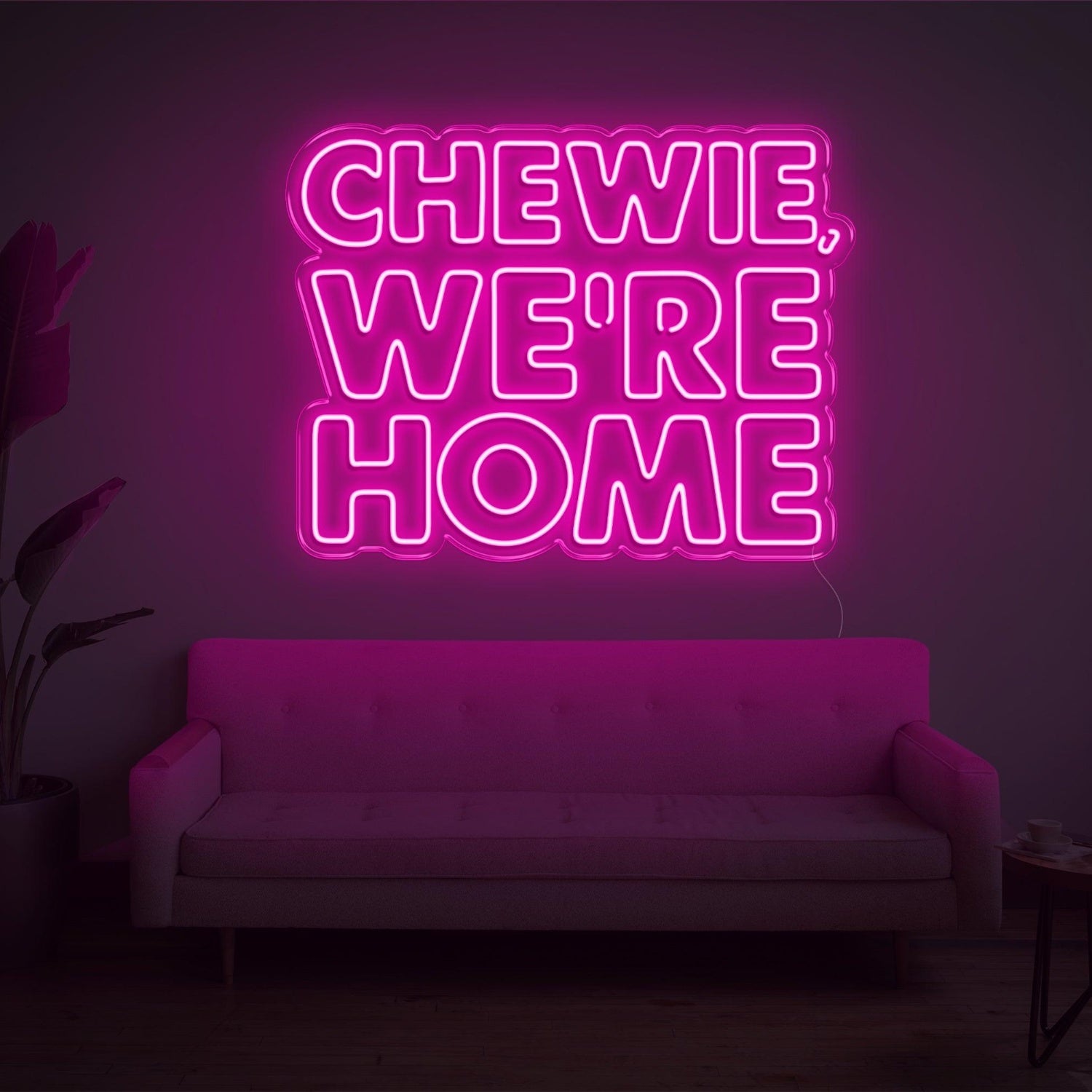 Red Chewie Were Home Led Neon Sign For Home Decor | Shineneon
