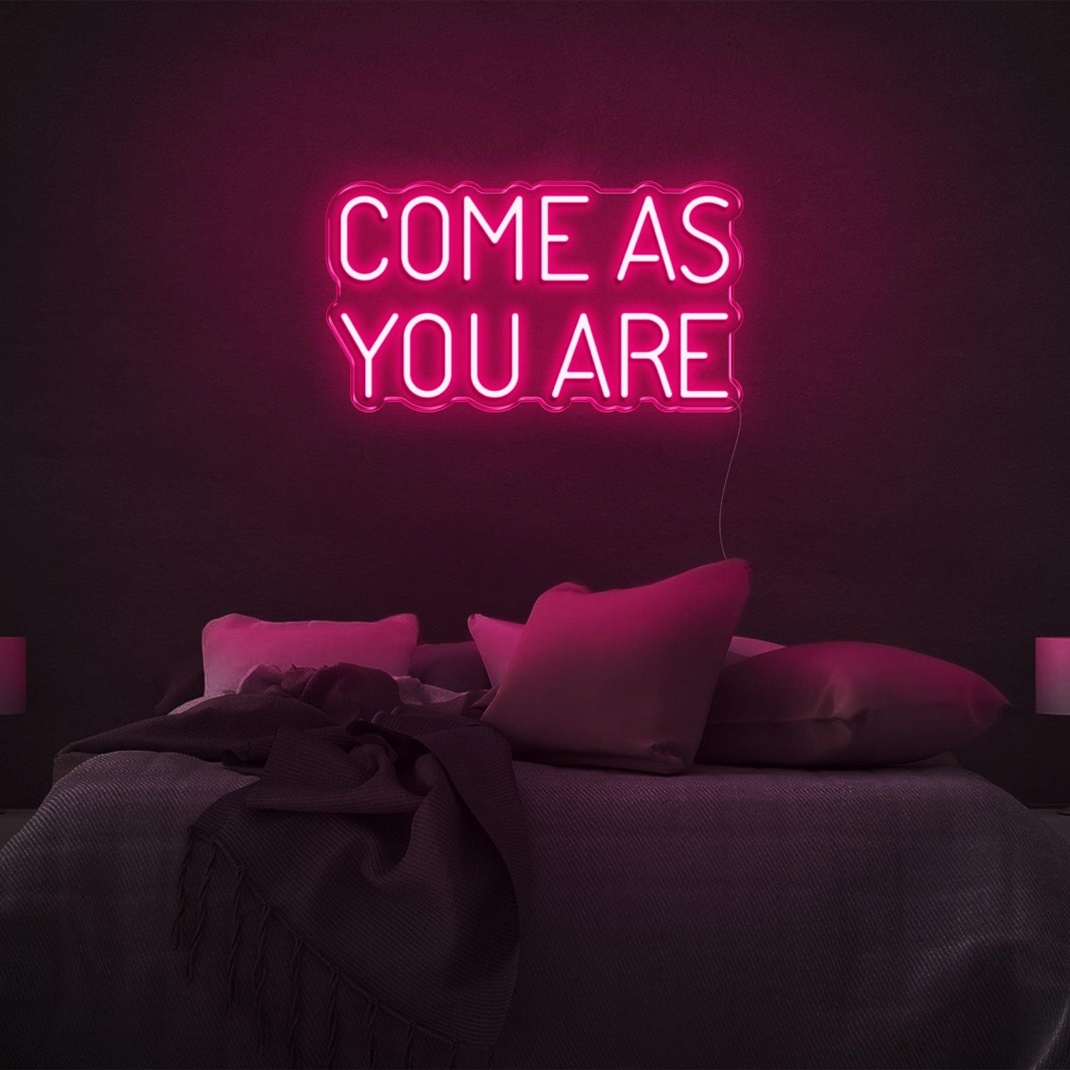 Red Come As You Are Bedroom Led Neon Sign | Shineneon