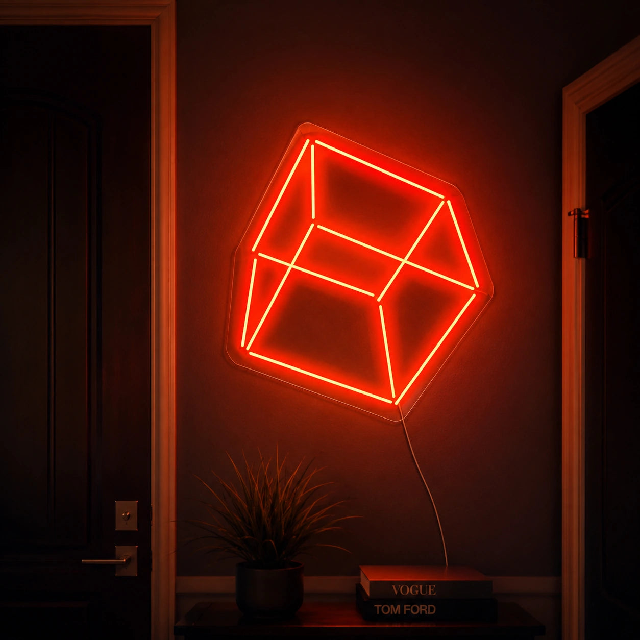 Red Cube Neon Sign LED Neon Sign high-converting product image