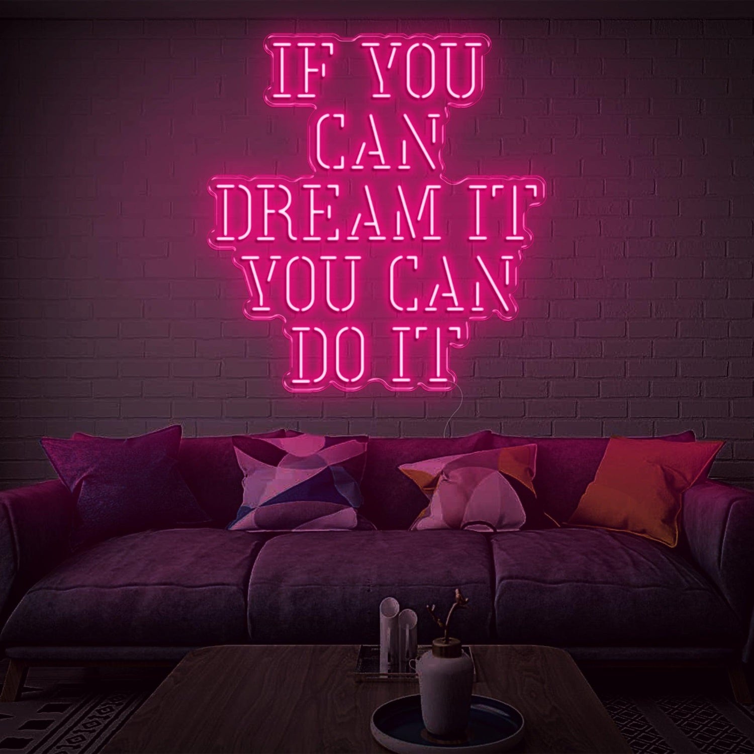 Red Dream It Do It Led Neon Sign Modern Home Decor | Shineneon