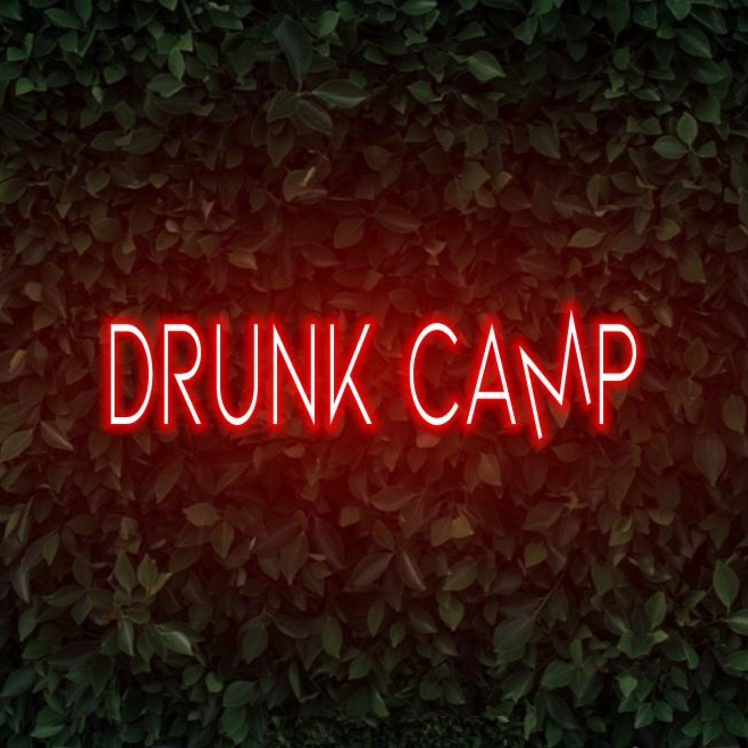 Red Drunk Camp Led Neon Sign For Bar And Camp Decor | Shineneon