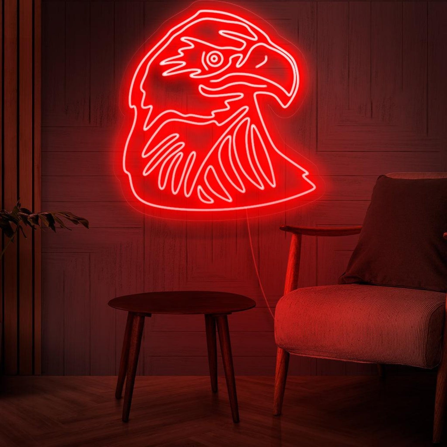 Red Eagle Head Led Neon Sign For Indoor Modern Decor | Shineneon
