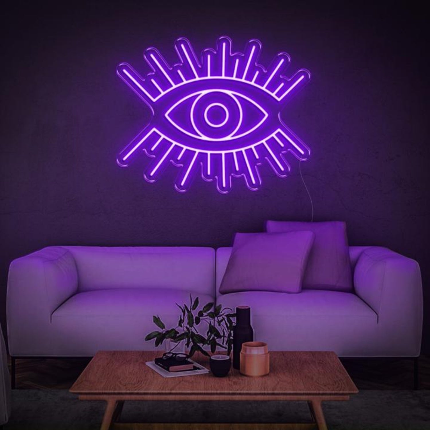 Red Eye Radiant Glow Led Neon Sign For Bar Club Art Studio | Shineneon