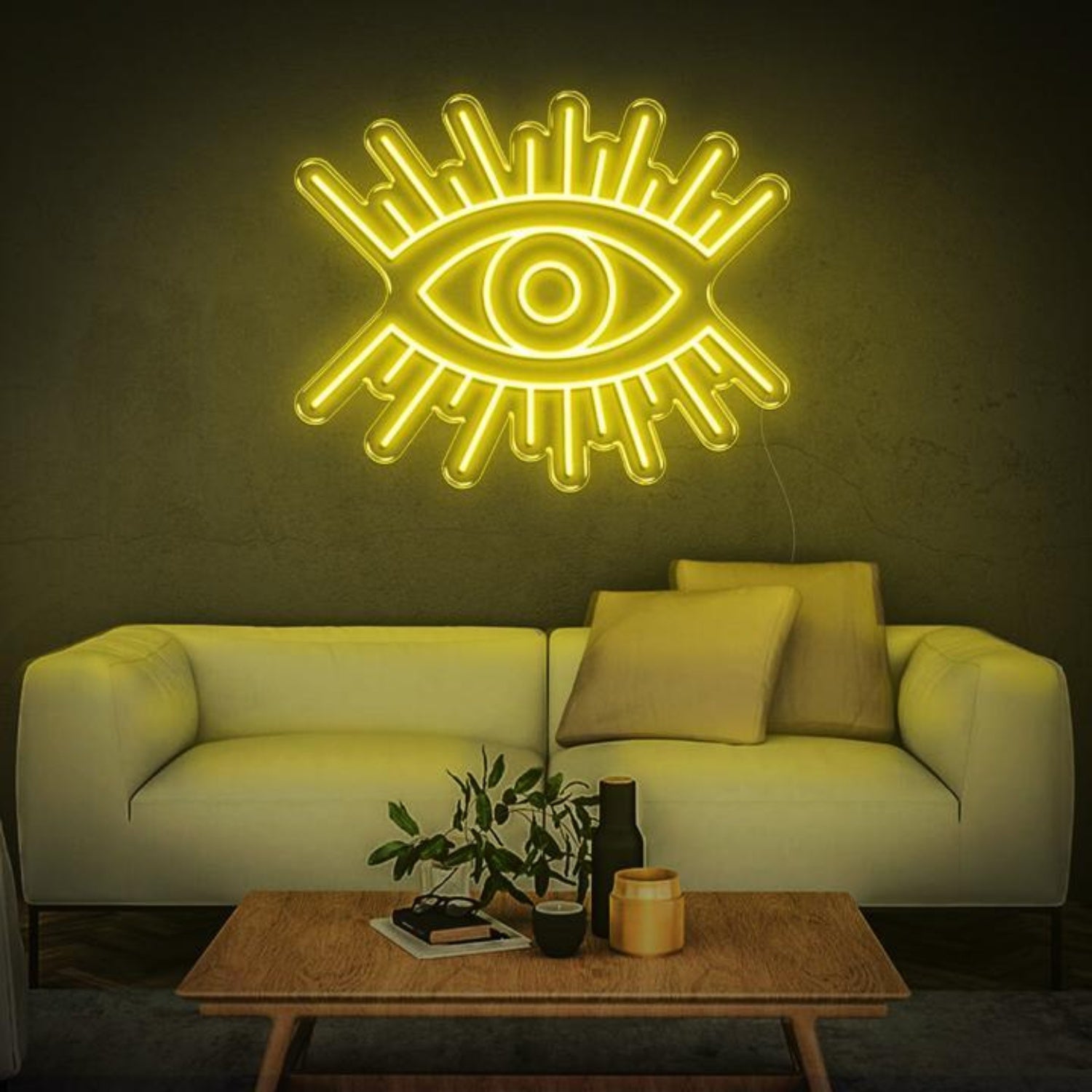 Red Eye Radiant Glow Led Neon Sign For Bar Club Art Studio | Shineneon