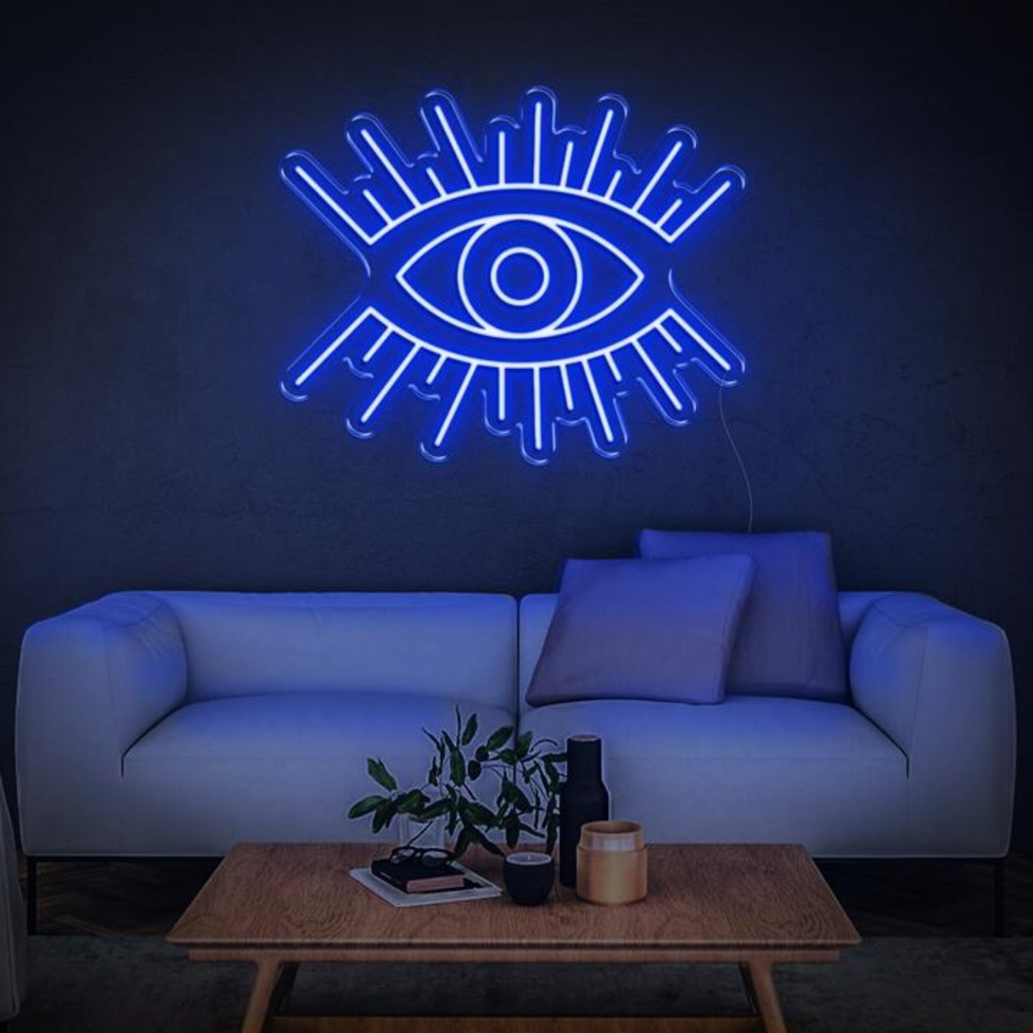 Red Eye Radiant Glow Led Neon Sign For Bar Club Art Studio | Shineneon