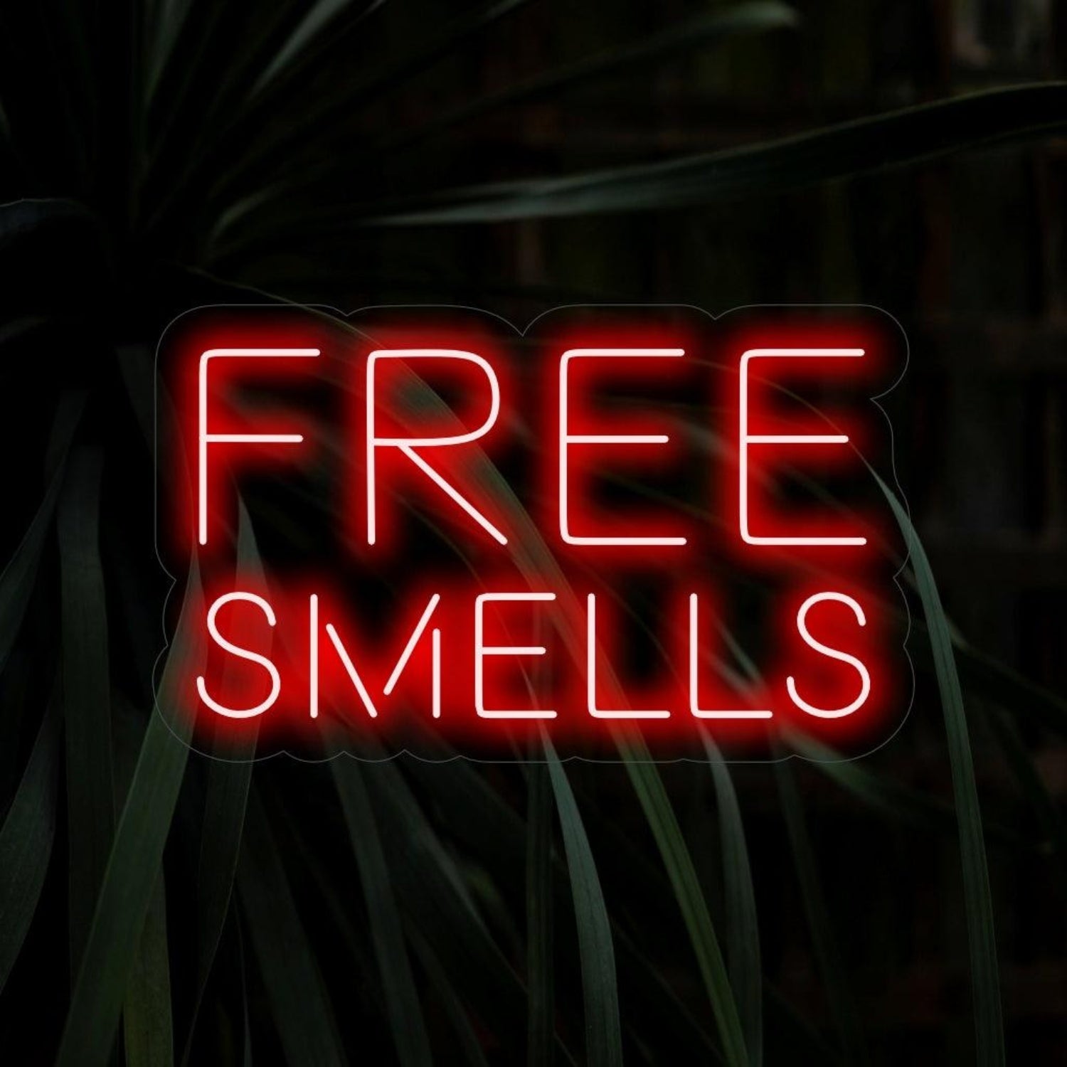 Red Free Smells Led Neon Sign For Aroma Shop Or Cafe Decor | Shineneon