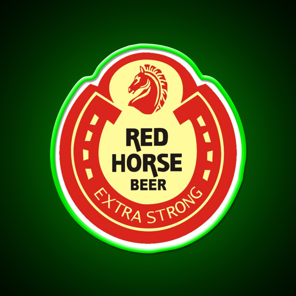 Red Horse Beer Logo Beer Bar Decor Led Neon Sign Rgb Color - LED neon sign view 8