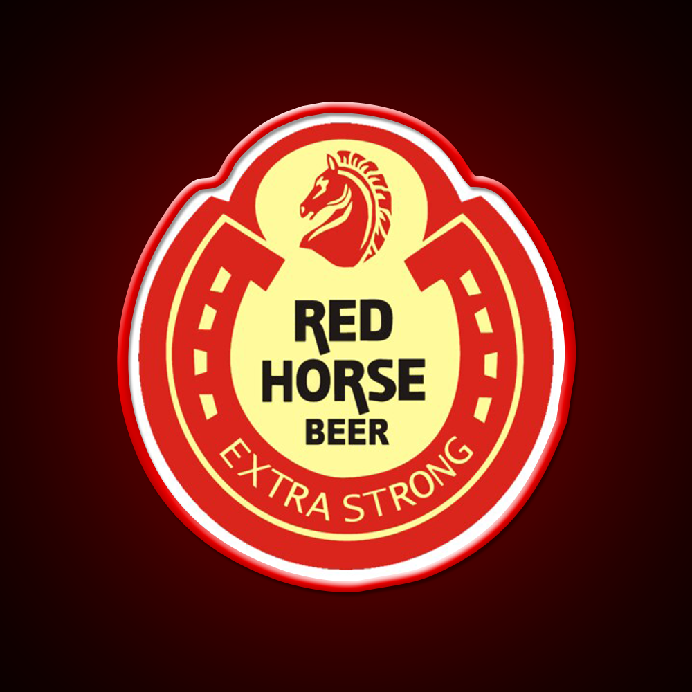 Red Horse Beer Logo Beer Bar Decor Led Neon Sign Rgb Color - LED neon sign view 10