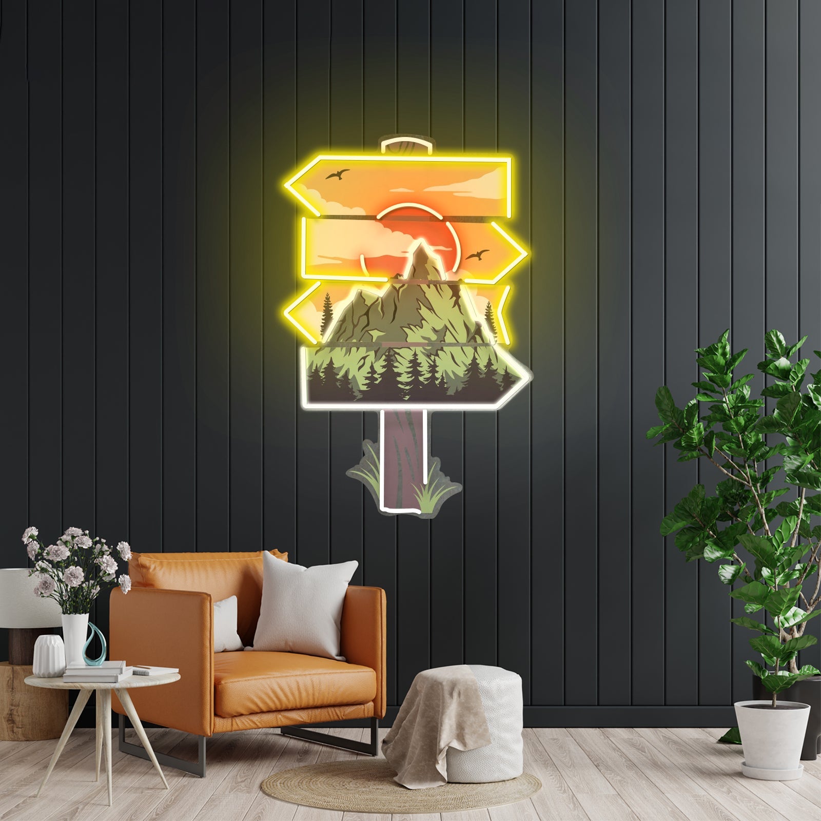 Red Moon Forestry Led Neon Sign Light Custom Led Signs - Shineneon