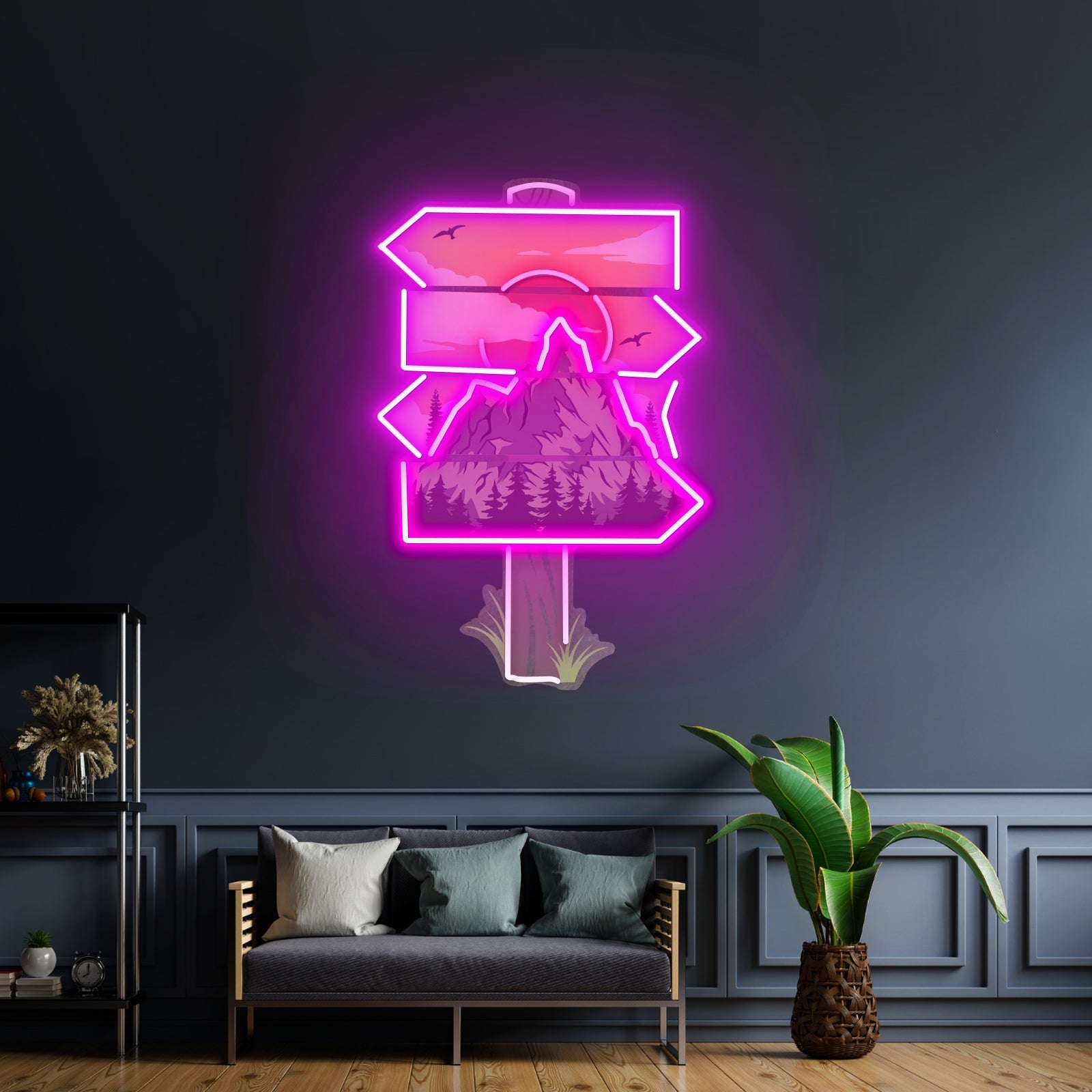 Red Moon Forestry Led Neon Sign Light Custom Led Signs - Shineneon