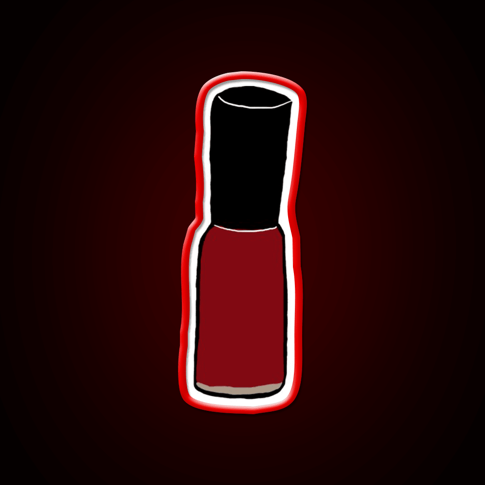 Red Nail Polish Nail Salon Led Neon Sign Rgb Color - Shineneon