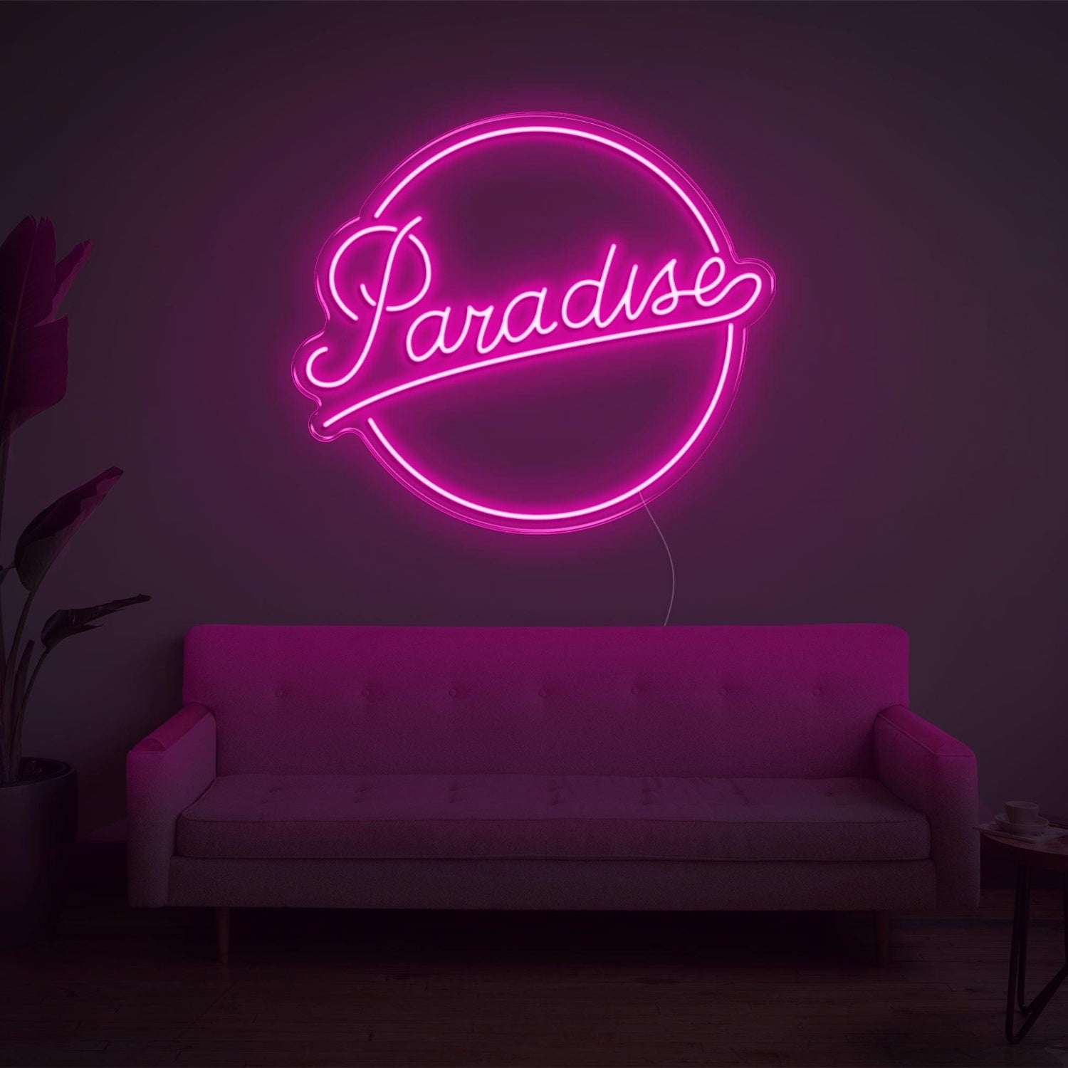 Red Paradise Led Neon Sign For Cozy Home Living Room Decor | Shineneon