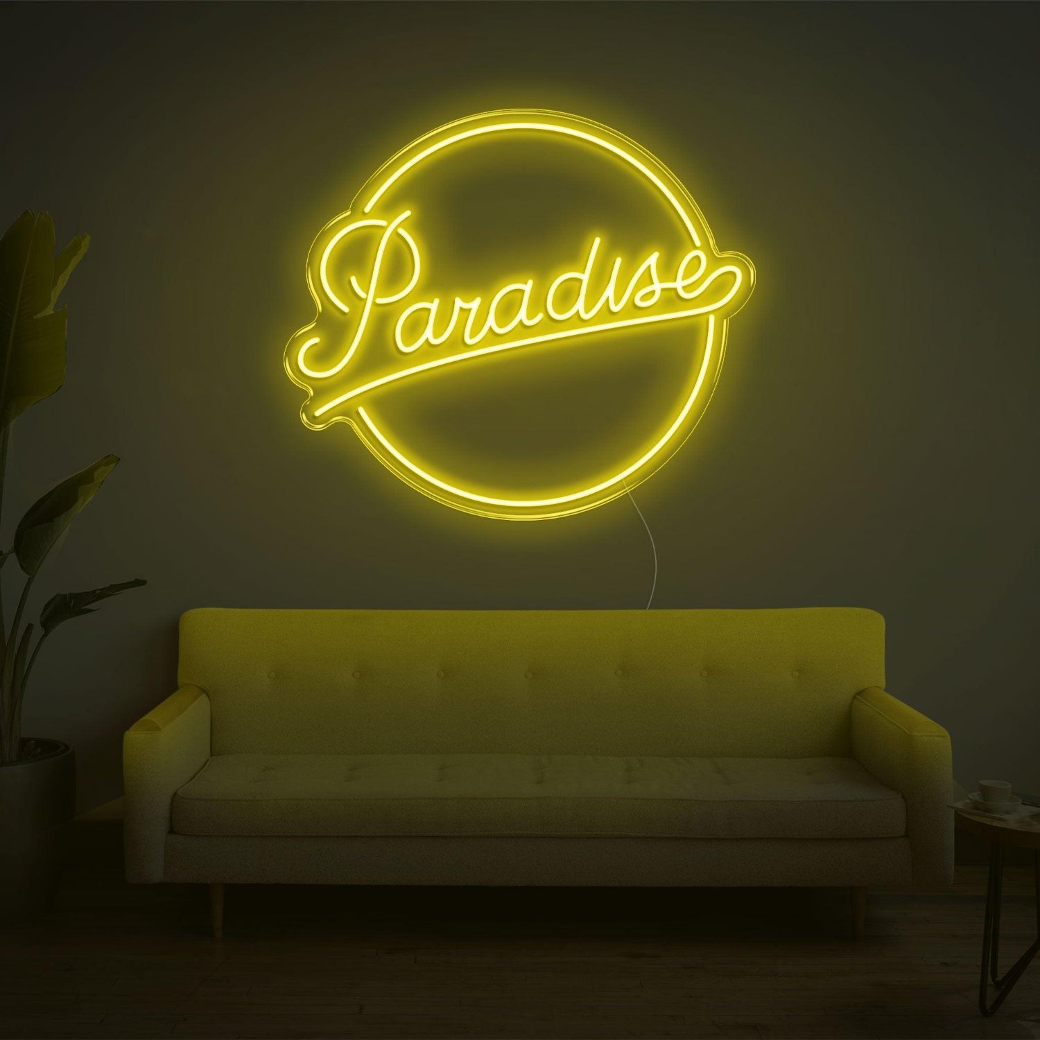 Red Paradise Led Neon Sign For Cozy Home Living Room Decor | Shineneon