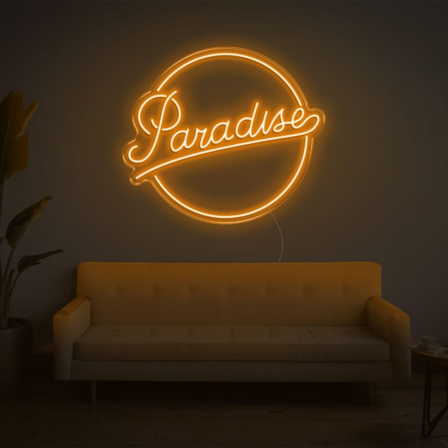 Red Paradise Led Neon Sign For Cozy Home Living Room Decor | Shineneon