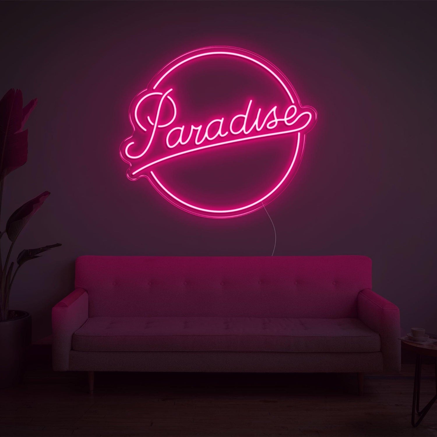 Red Paradise Led Neon Sign For Cozy Home Living Room Decor | Shineneon