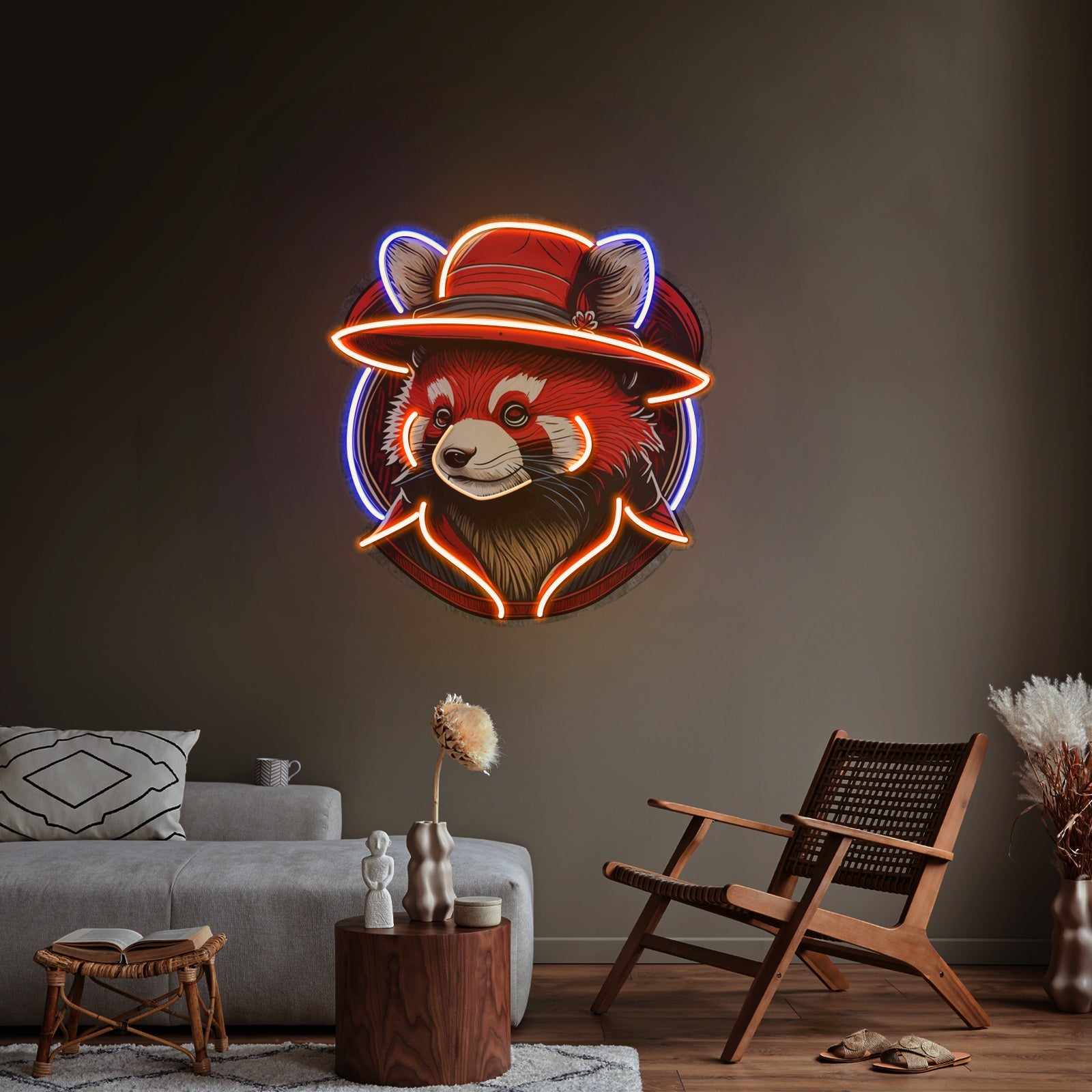 Red Racoon Led Neon Sign Light Custom Led Signs - Shineneon
