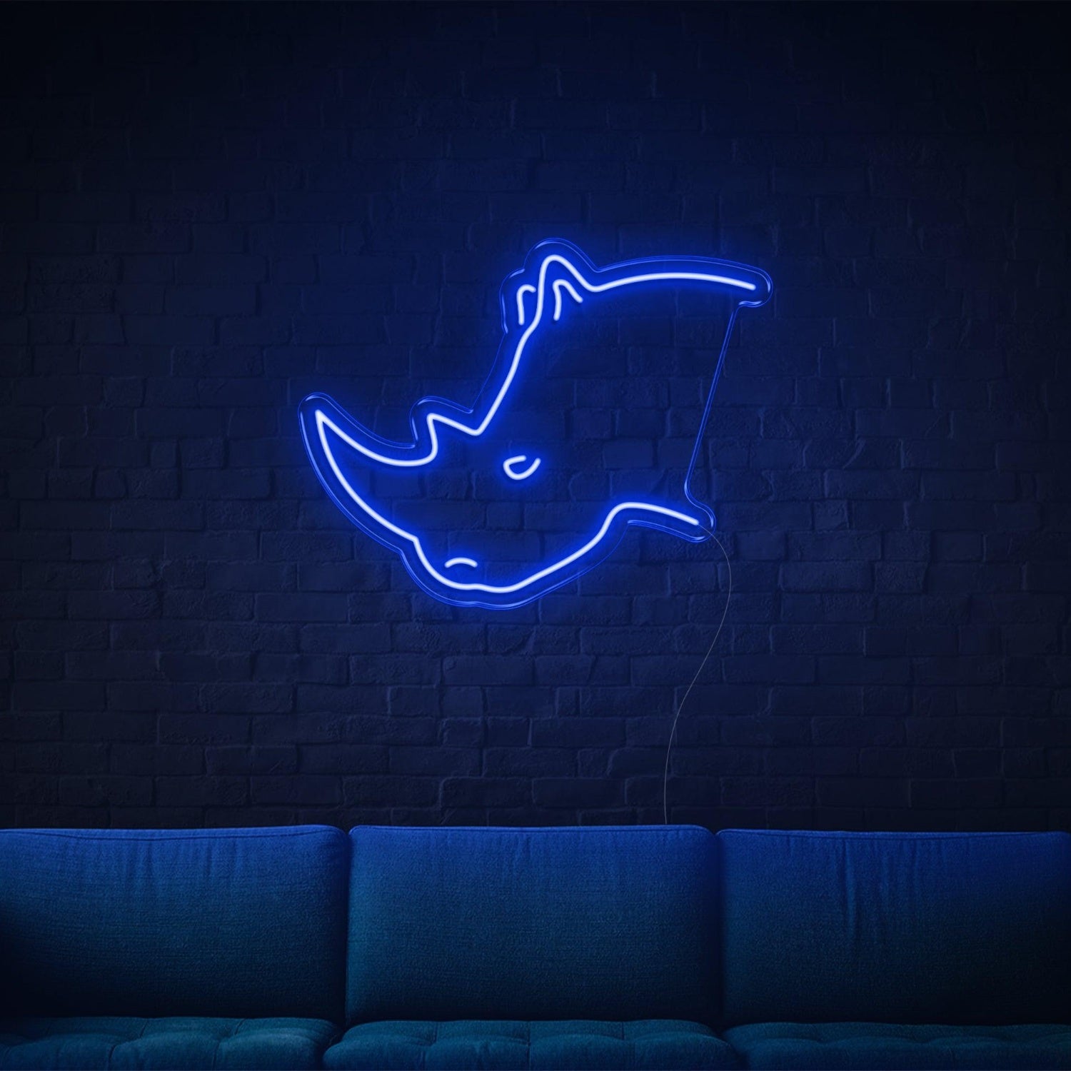 Red Rhino Head Led Neon Sign Indoor Wall Art | Shineneon