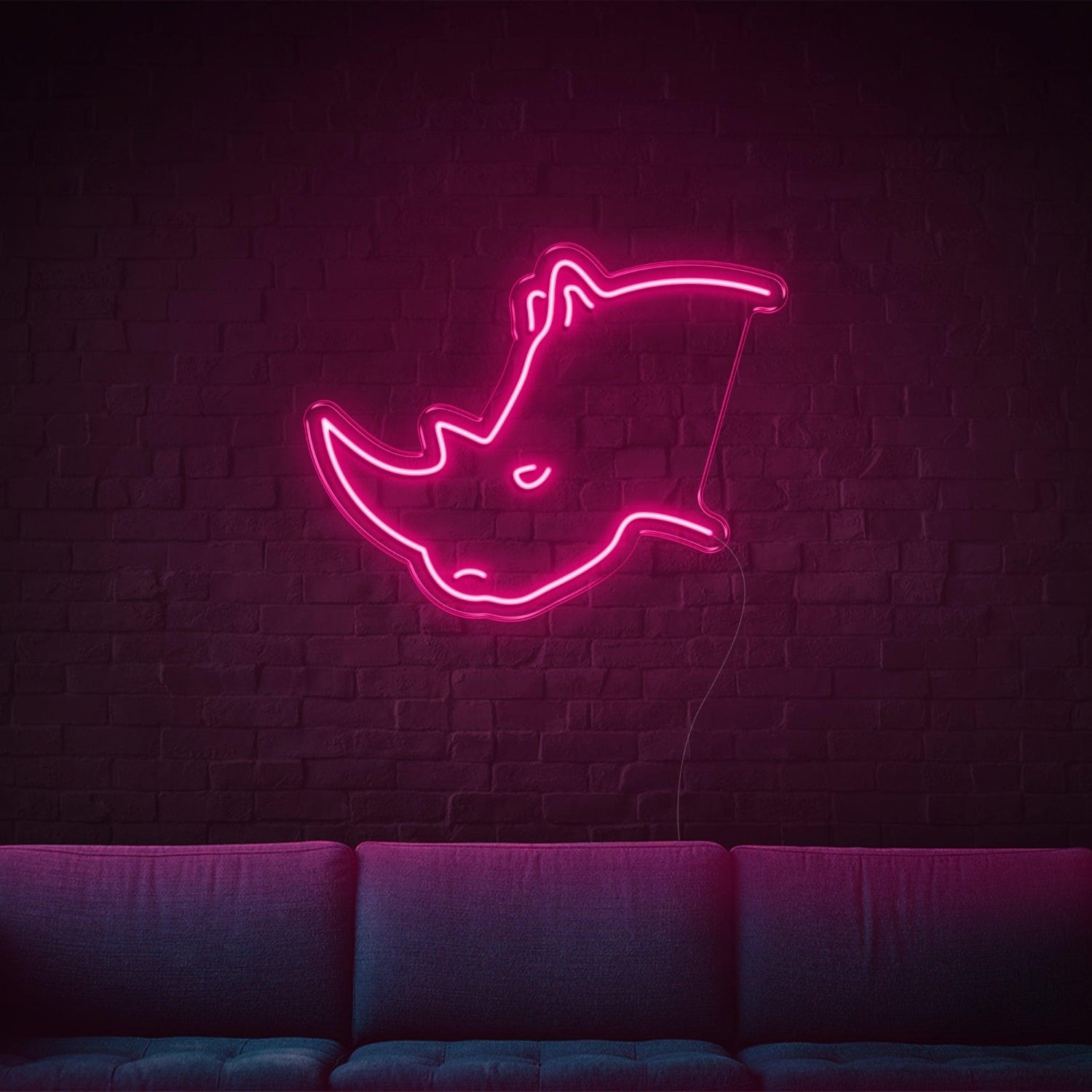 Red Rhino Head Led Neon Sign Indoor Wall Art | Shineneon