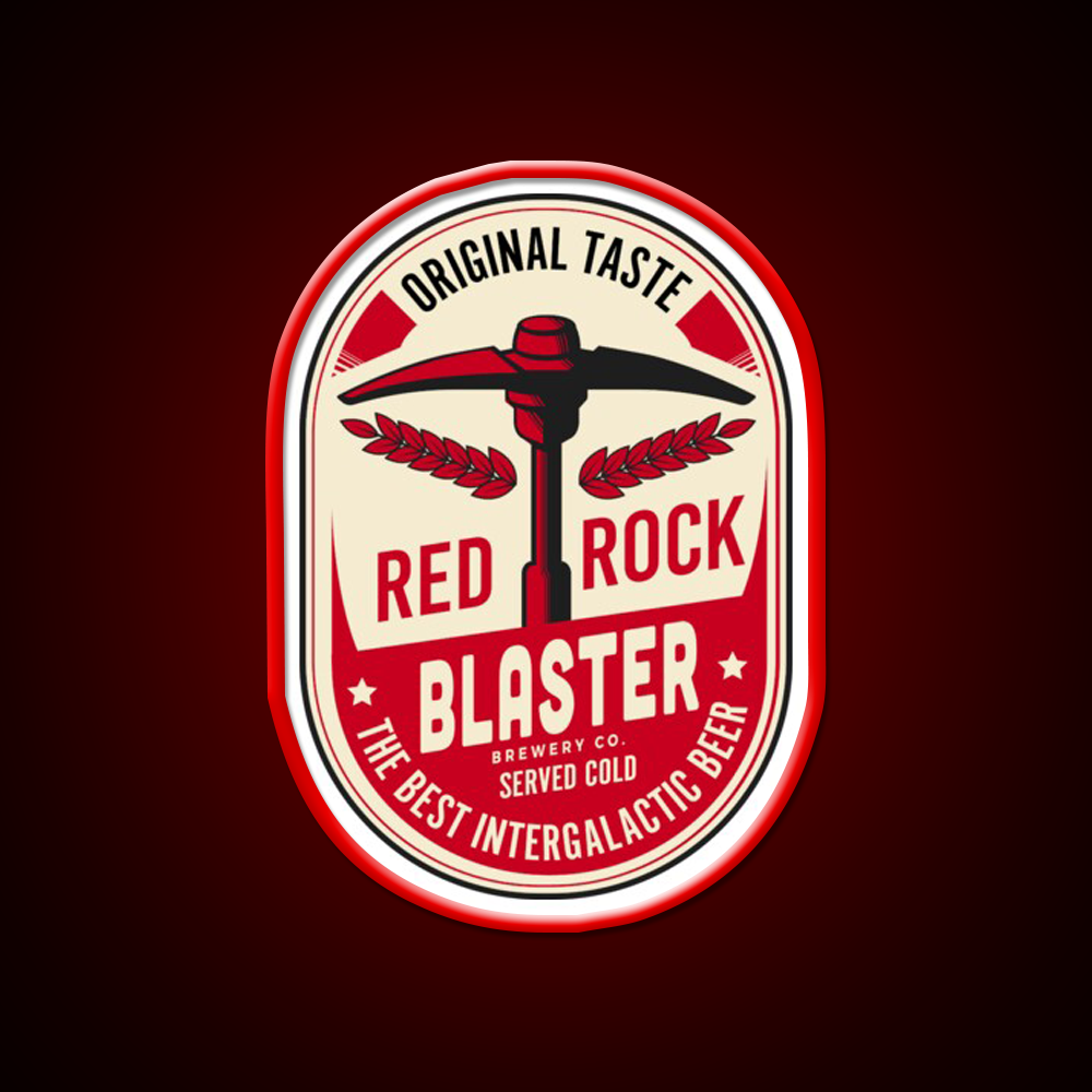 Red Rock Blaster Beer Bar Decor Led Neon Sign Rgb Color - LED neon sign view 10