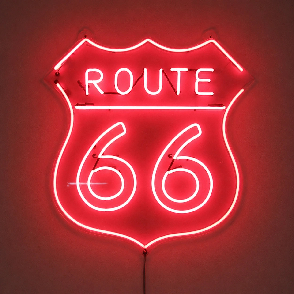 Red Route 66 Shield Neon Sign LED Neon Sign main product image