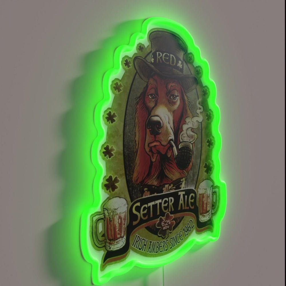 Red Setter Irish Ale Rgb Led Neon Sign - Shineneon
