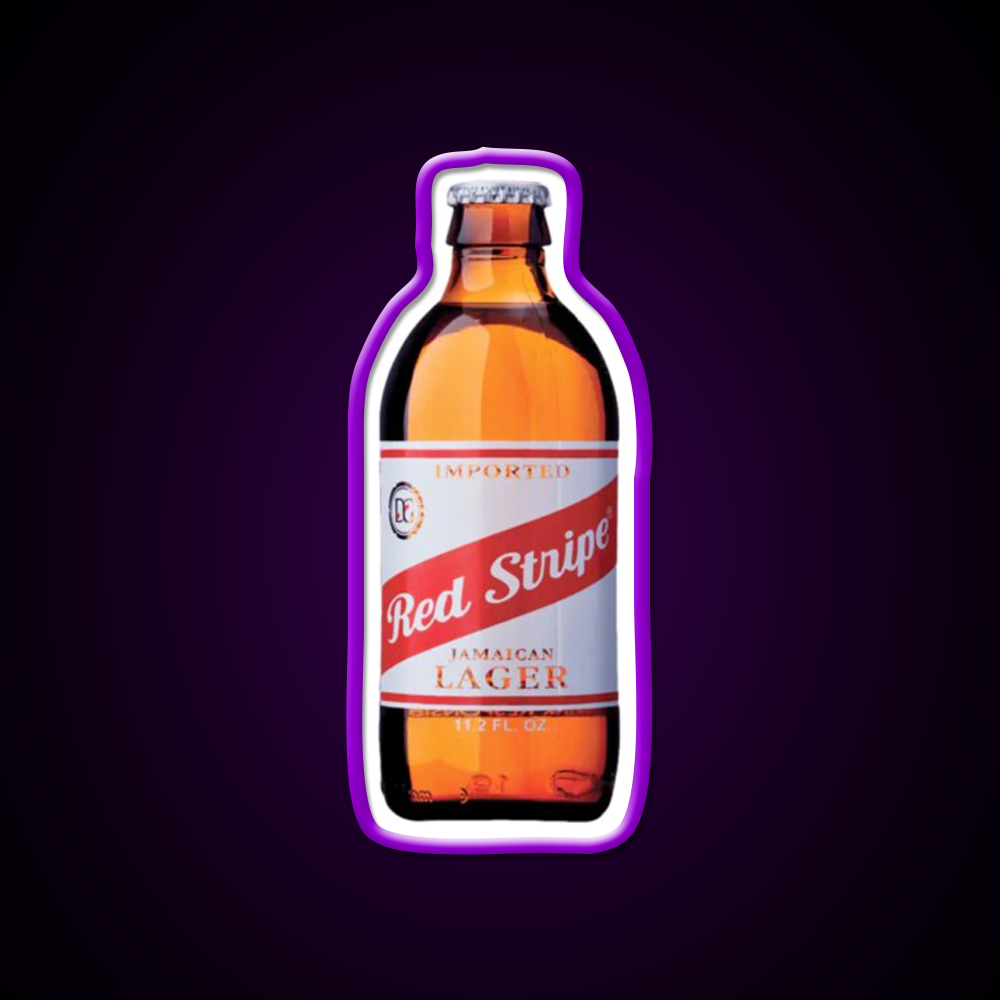 Red Stripe Beer Bar Decor Led Neon Sign Rgb Color