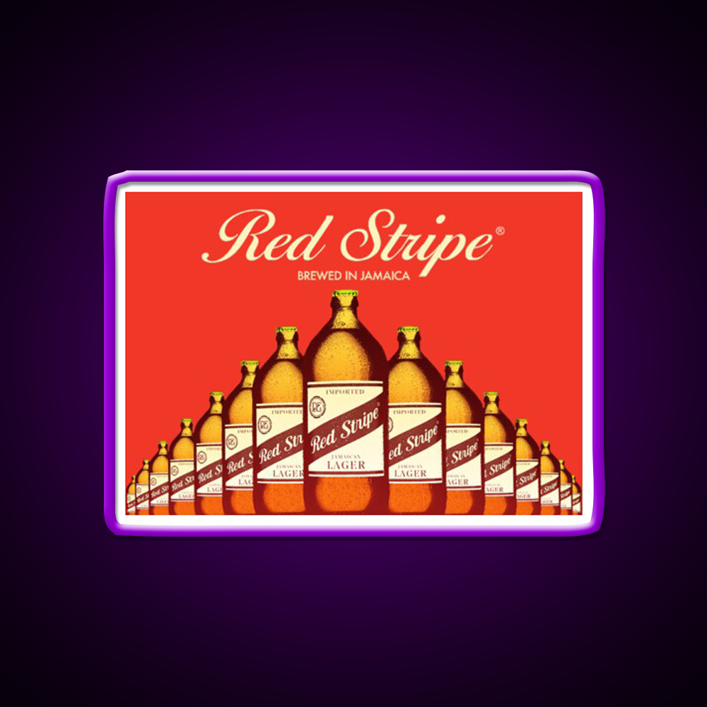 Red Stripe Beer Brewed Beer Bar Decor Led Neon Sign Rgb Color - LED neon sign view 9