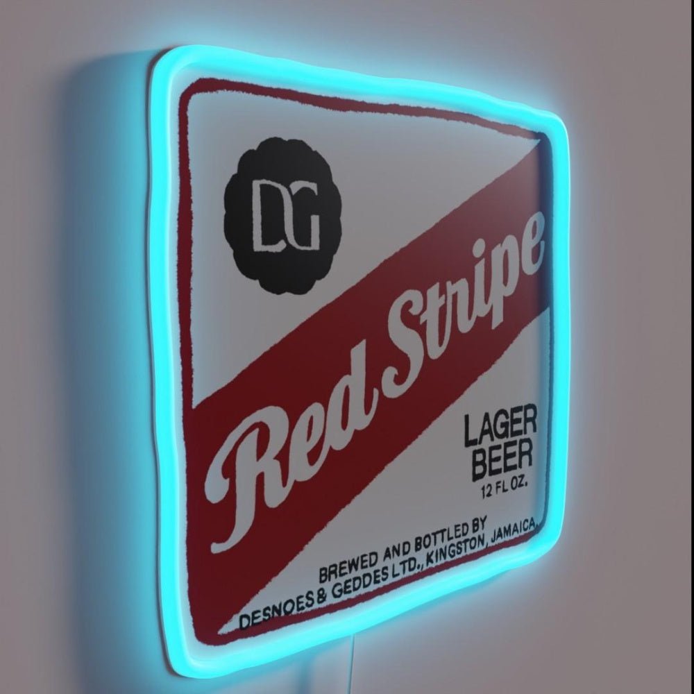 Red Stripe Transparent Pop Rgb Led Neon Sign - Shineneon