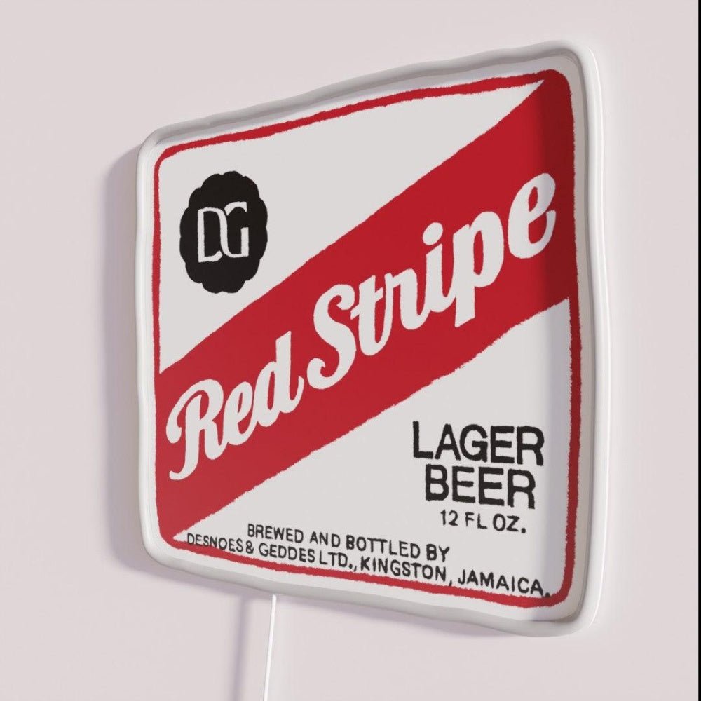 Red Stripe Transparent Pop Rgb Led Neon Sign - Shineneon