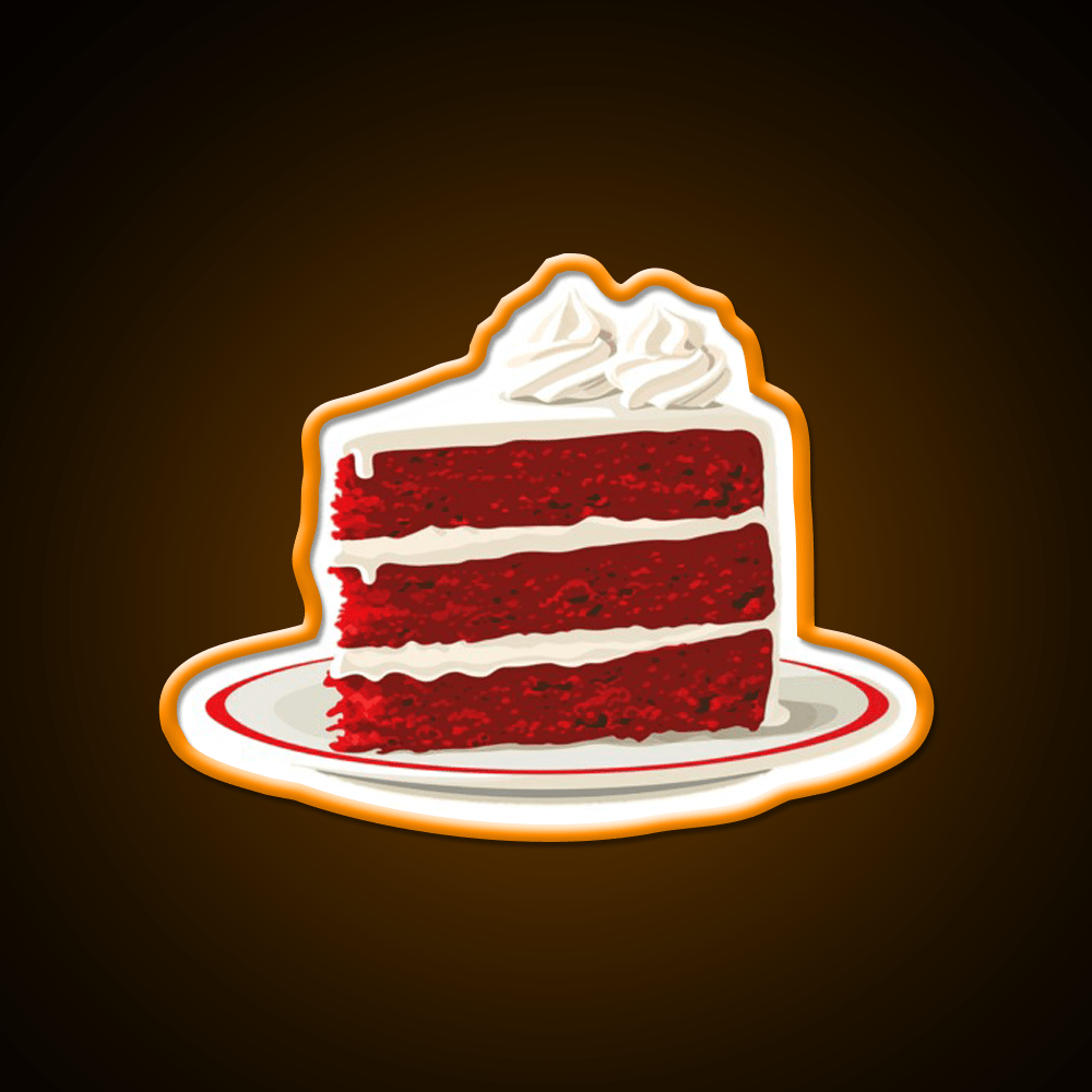 Red Velvet Cake Snack Food Led Neon Sign Rgb Color - Shineneon