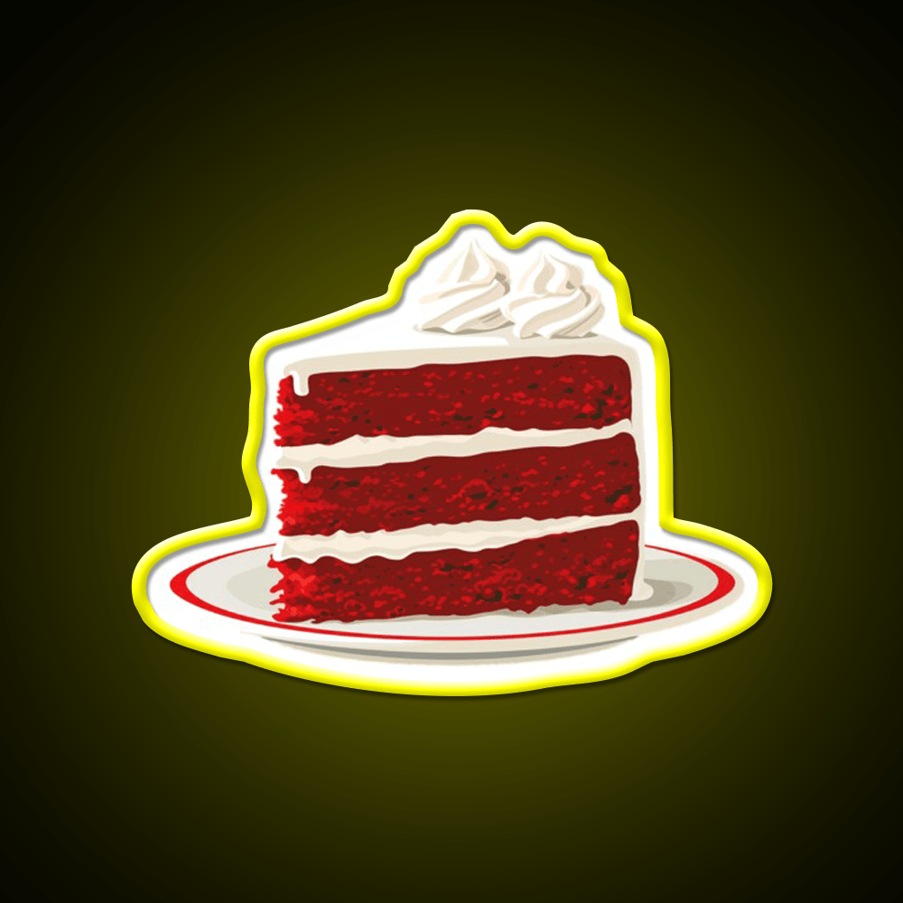 Red Velvet Cake Snack Food Led Neon Sign Rgb Color - Shineneon