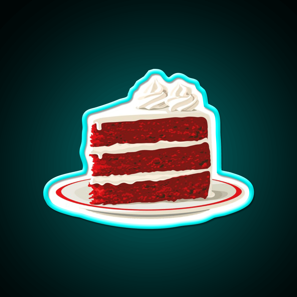 Red Velvet Cake Snack Food Led Neon Sign Rgb Color - Shineneon
