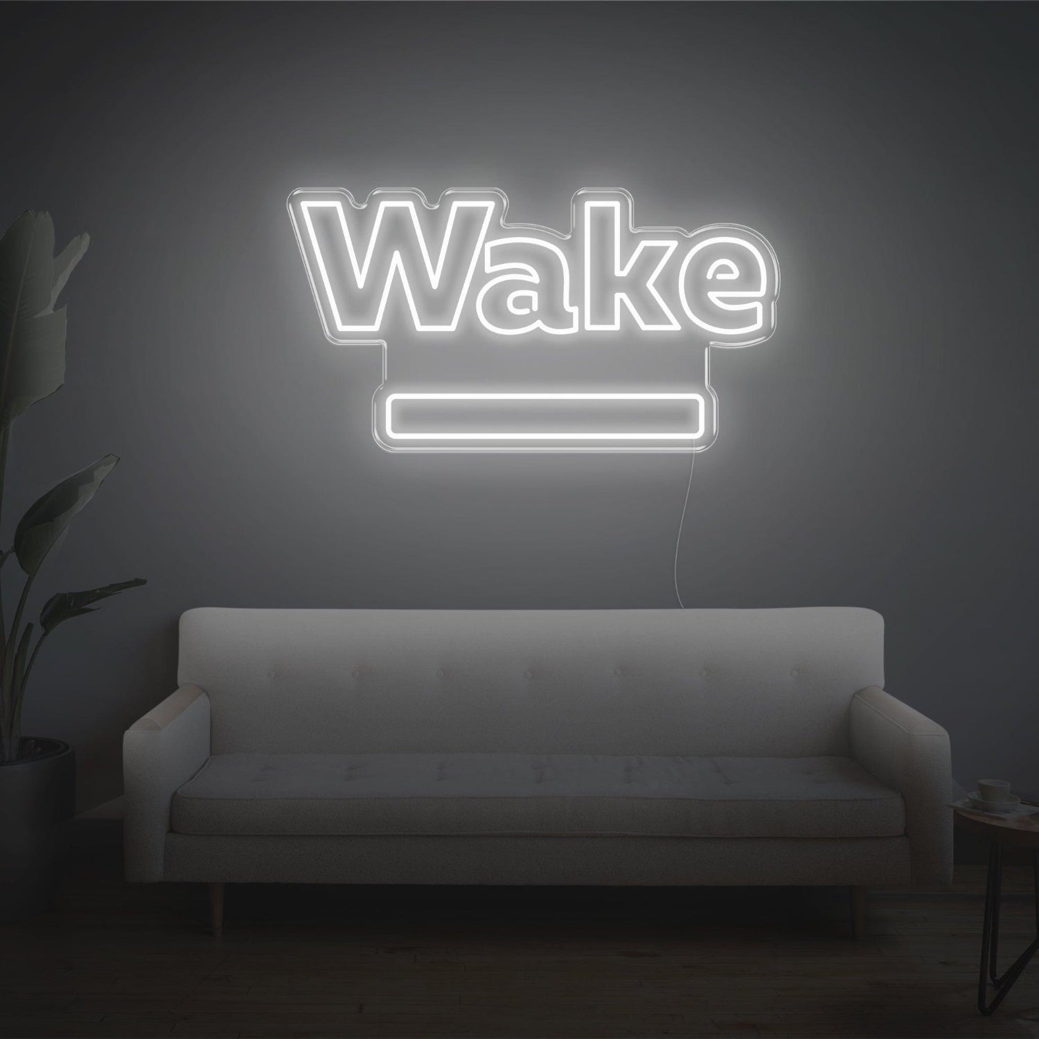 Red Wake Led Neon Sign For Modern Home Decor | Shineneon