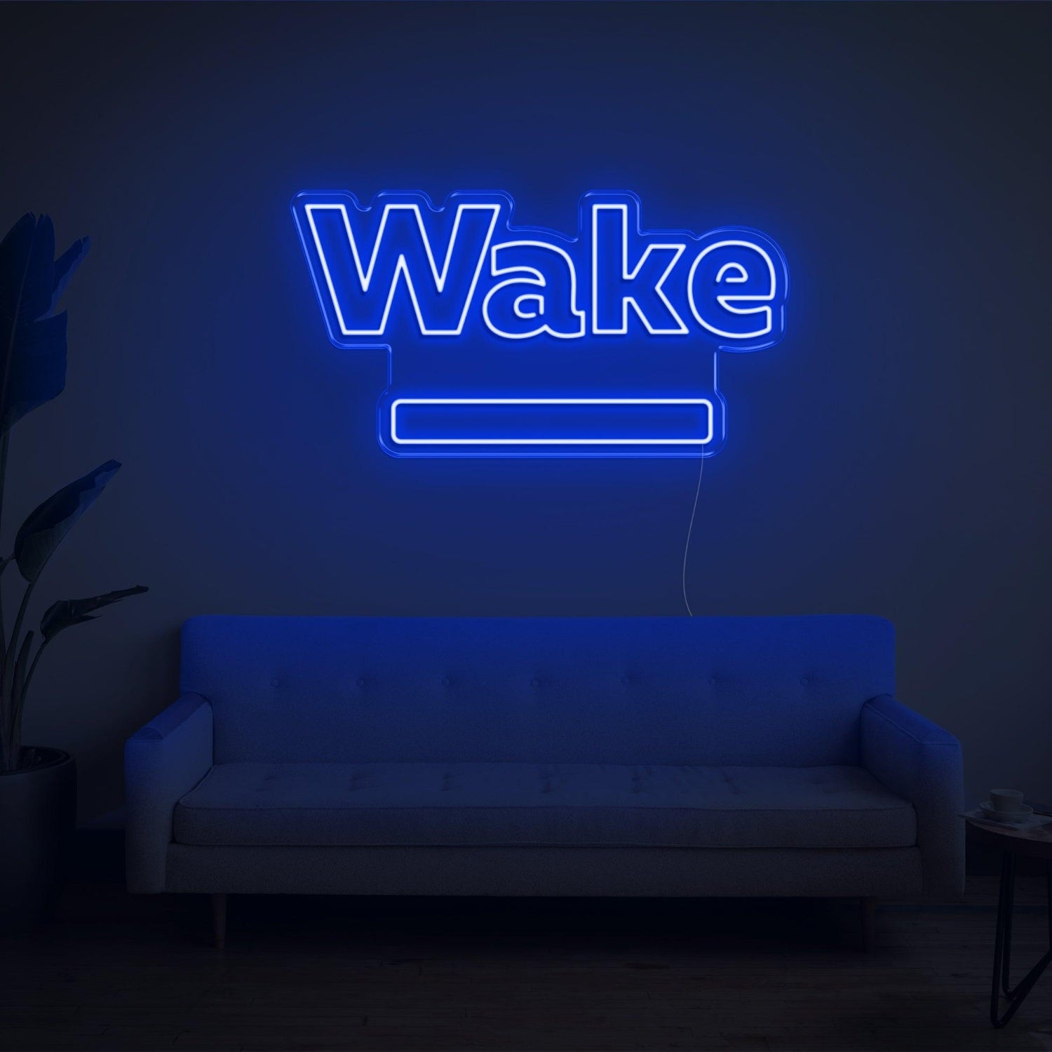 Red Wake Led Neon Sign For Modern Home Decor | Shineneon