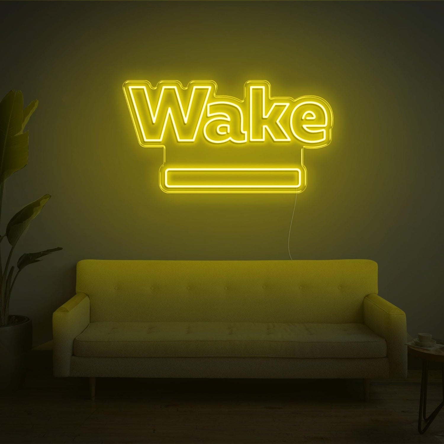 Red Wake Led Neon Sign For Modern Home Decor | Shineneon