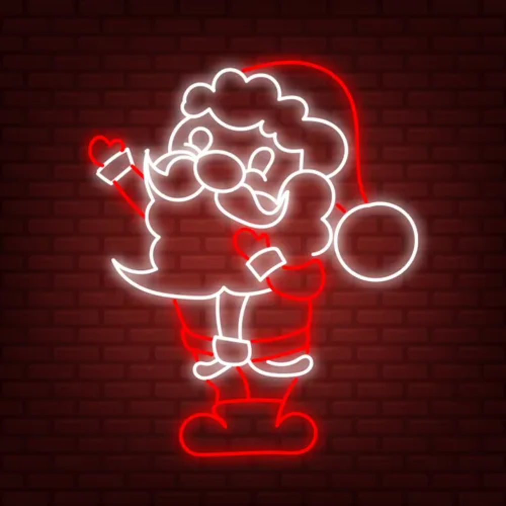 Red White Santa Led Neon Sign | Shineneon