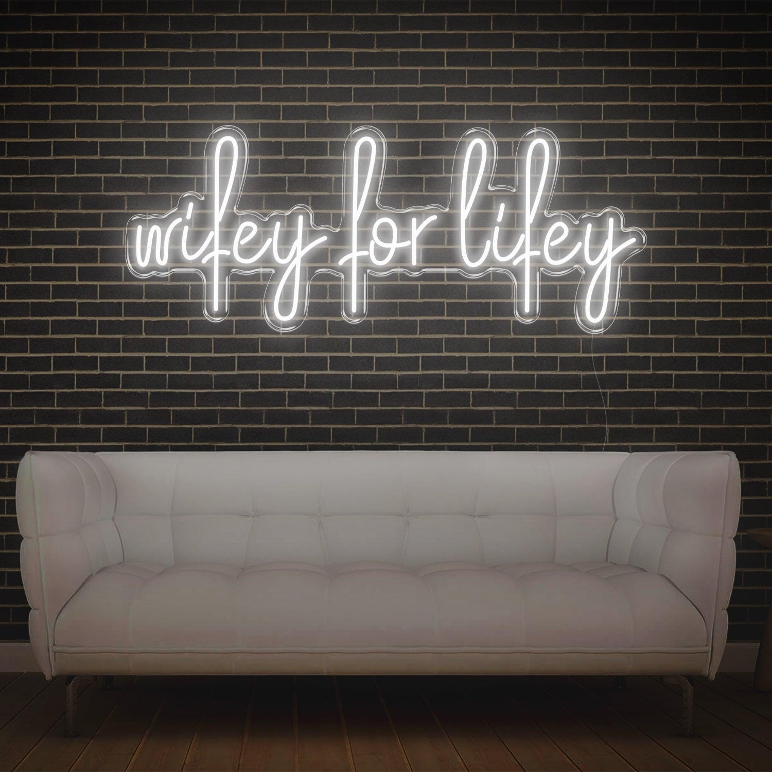 Red Wifey For Lifey Led Neon Sign For Home Decor | Shineneon