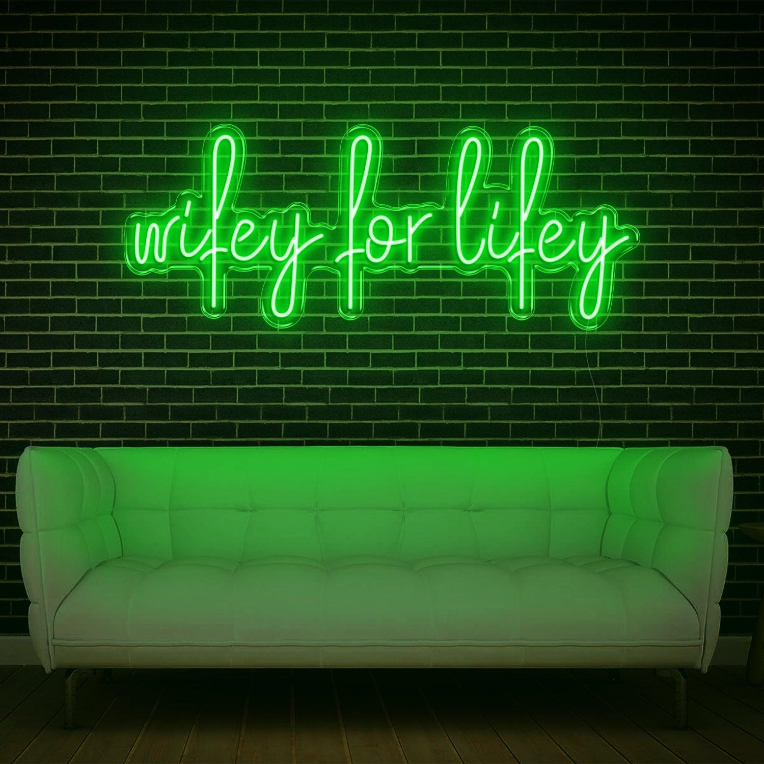 Red Wifey For Lifey Led Neon Sign For Home Decor | Shineneon