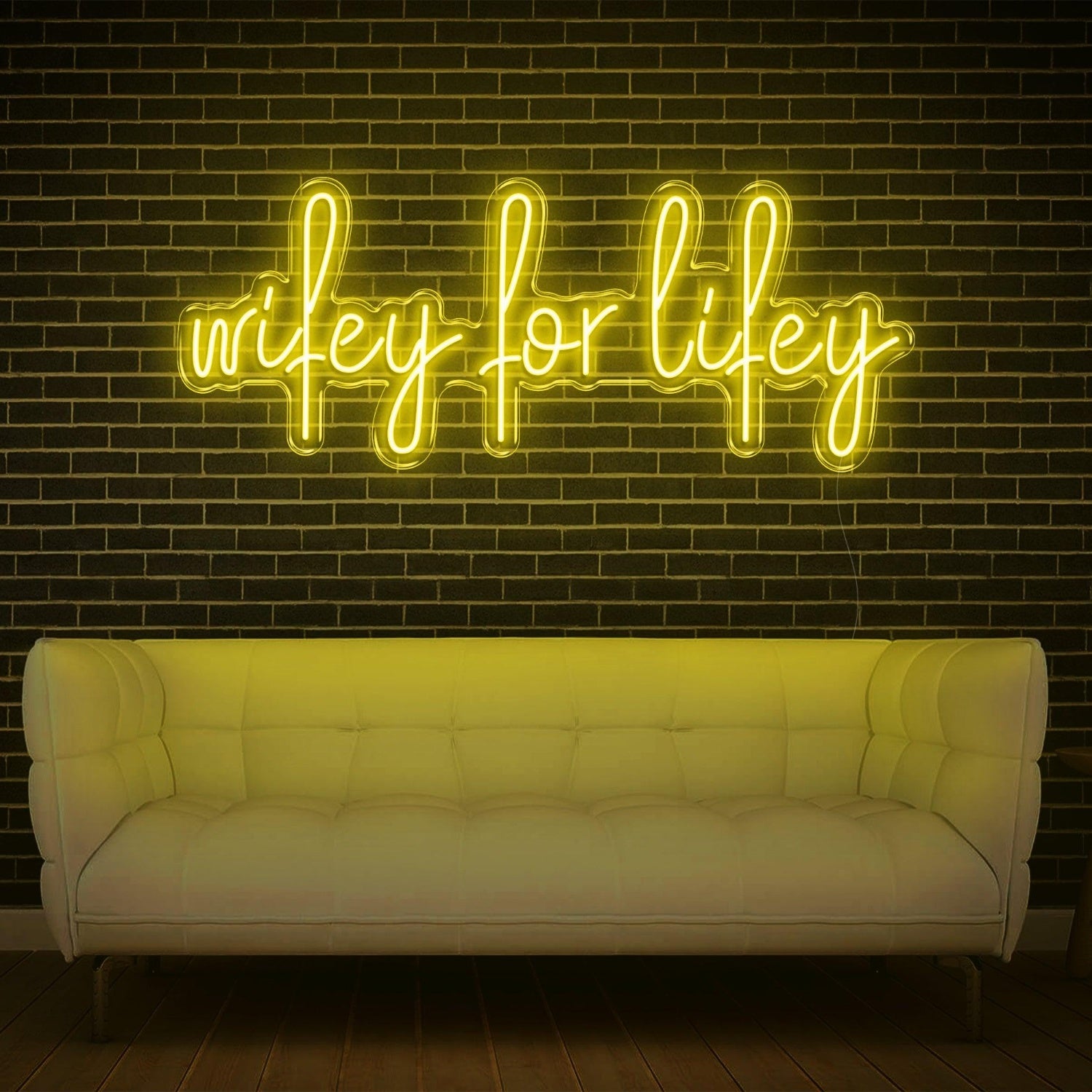 Red Wifey For Lifey Led Neon Sign For Home Decor | Shineneon