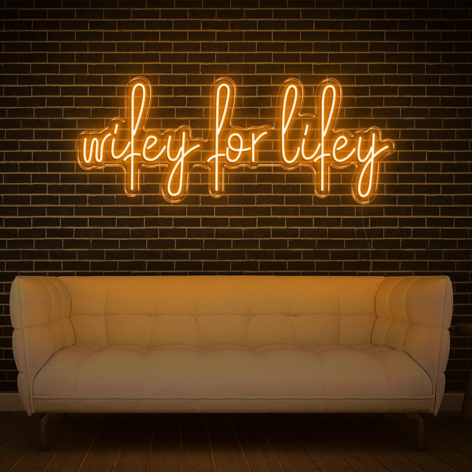 Red Wifey For Lifey Led Neon Sign For Home Decor | Shineneon