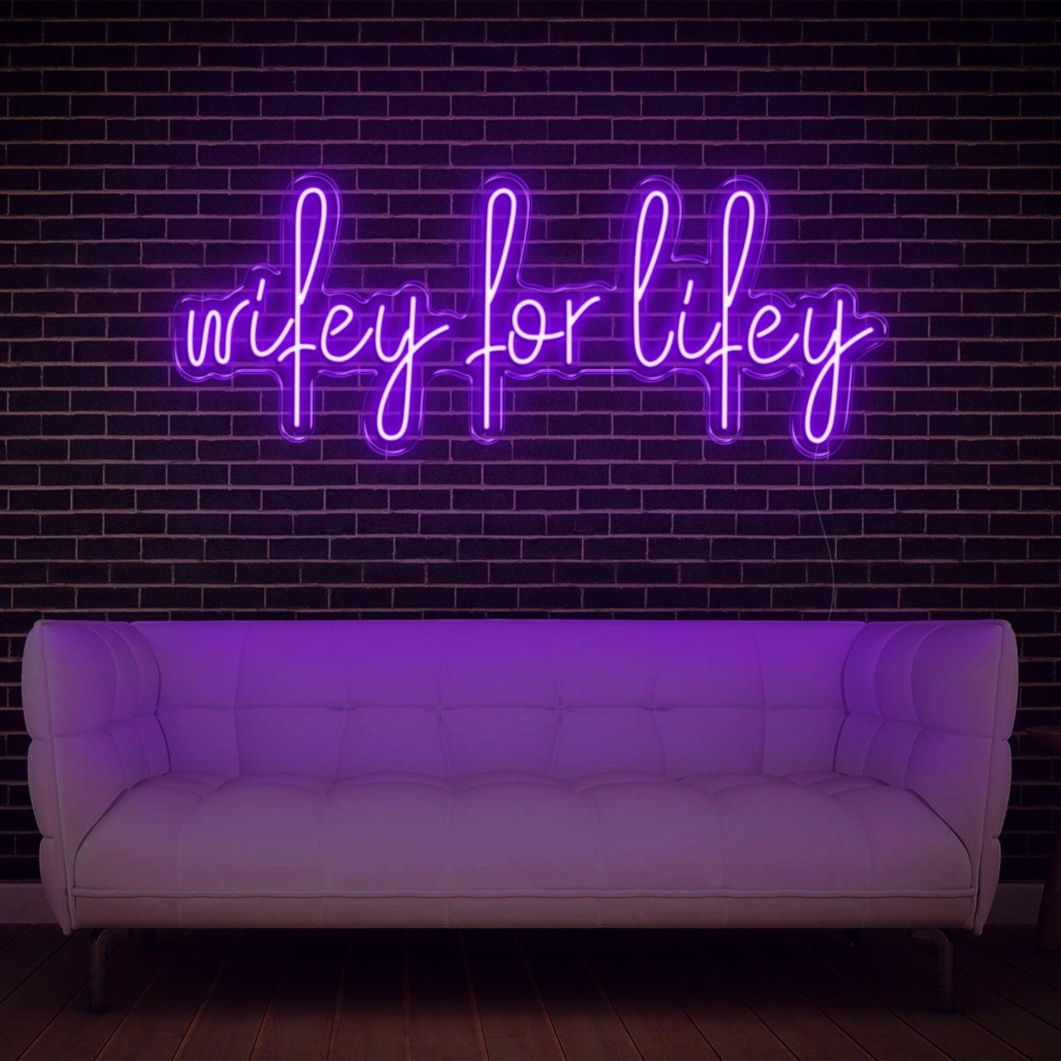 Red Wifey For Lifey Led Neon Sign For Home Decor | Shineneon